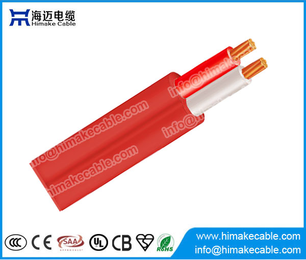 Red flat or circular fire alarm cable 250V/250V