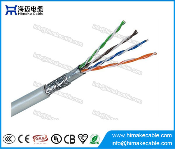 屏蔽型SFTP Cat5 电缆 CCA或纯铜导体