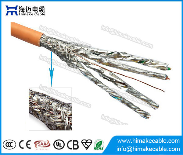 屏蔽型SFTP Cat7 电缆 CCA或纯铜导体