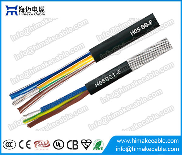 Silicone Rubber geïsoleerd en ommanteld flexibele kabel H05SS-F H05SST-F 300/500V
