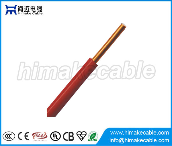 Single core PVC insulated solid copper electric wire 300/500V 450/750V