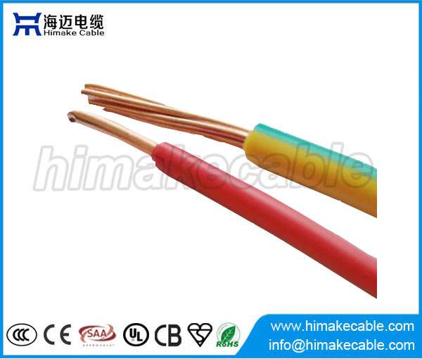 Single core PVC insulated unsheathed PVC Wire 0.6/1KV