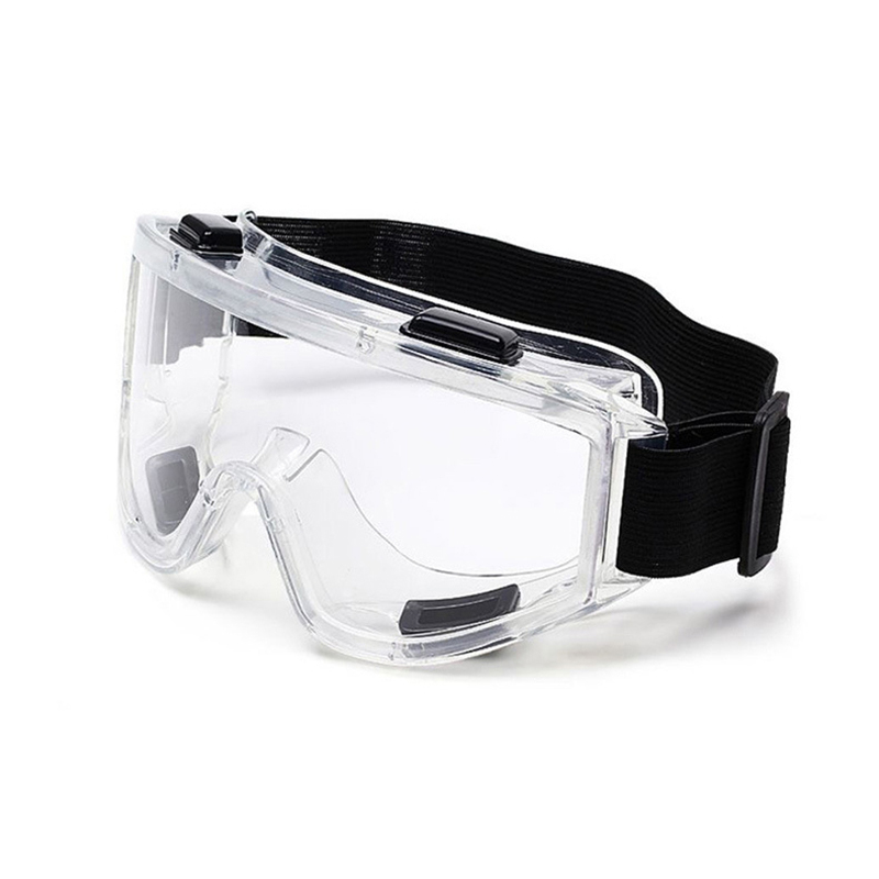 1 gafas protectoras médicas empacadas, gafas antivaho gafas antipolvo y salpicaduras gafas de plástico
