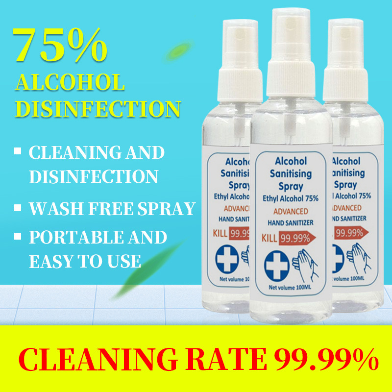 100ml Wash Disinfectant 75% Alcohol Gel  Hand Sanitizer Gel Antibacterial Alcohol Hand Sanitizer Gel