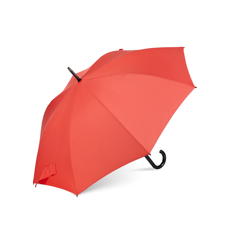 23 Zoll Kunststoff gebogenen Griff bunte feste Stoff Stick Janpenses Werbung Regenschirm