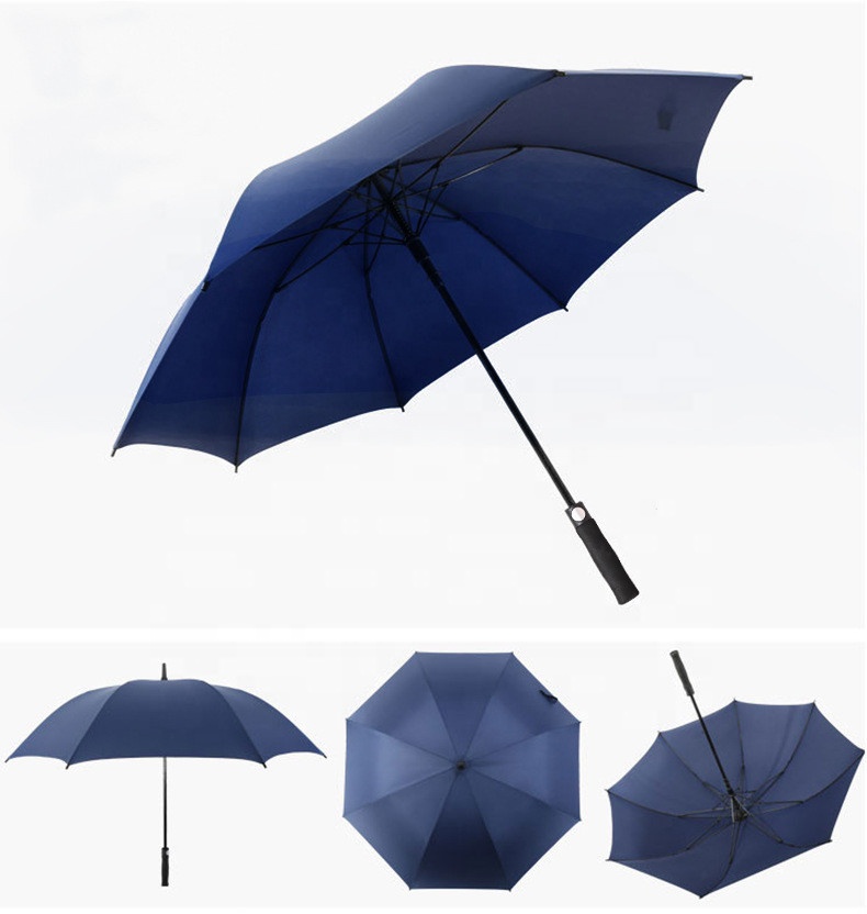 27“*8k auto open high quality advertising promotion fiberglass frame golf umbrella