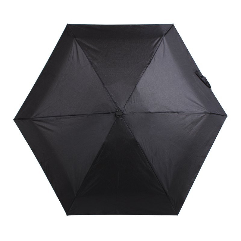 6k supermini light black fold aluminum frame rectangle handle umbrella