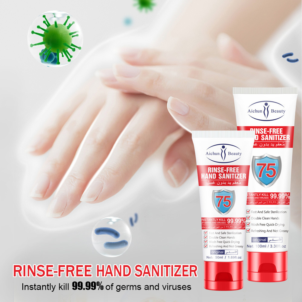 Alcohol Hand Sanitizer 75% Alcohol Gel  Hand Sanitizer Gel Antibacterial Gel 100ml Wash Disinfectant OEM
