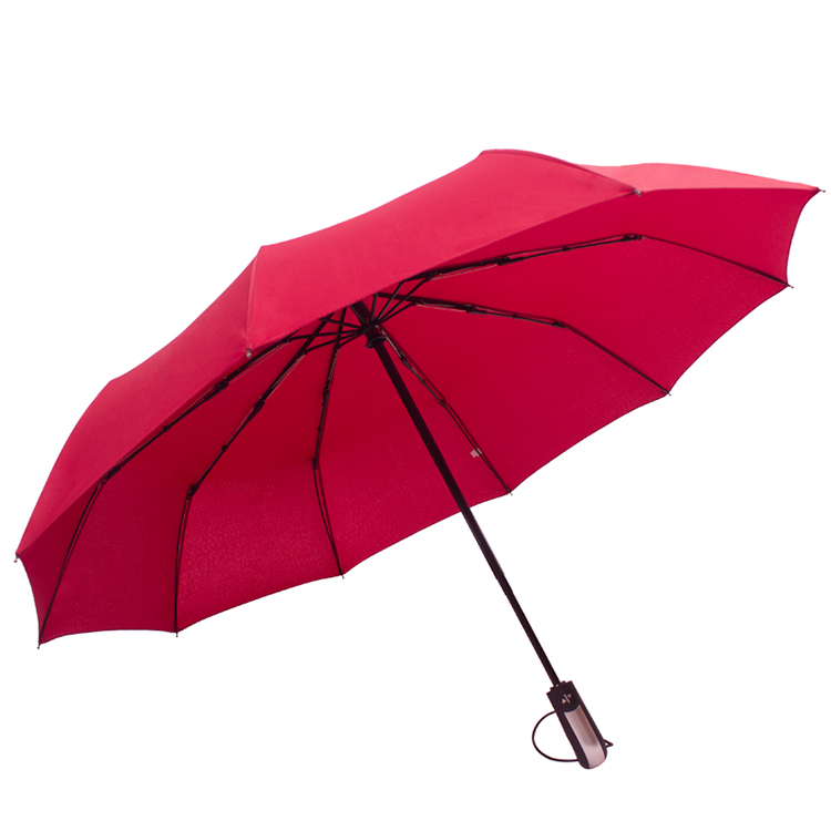 Auto open en gesloten man glasvezel frame winddichte geschenk paraplu