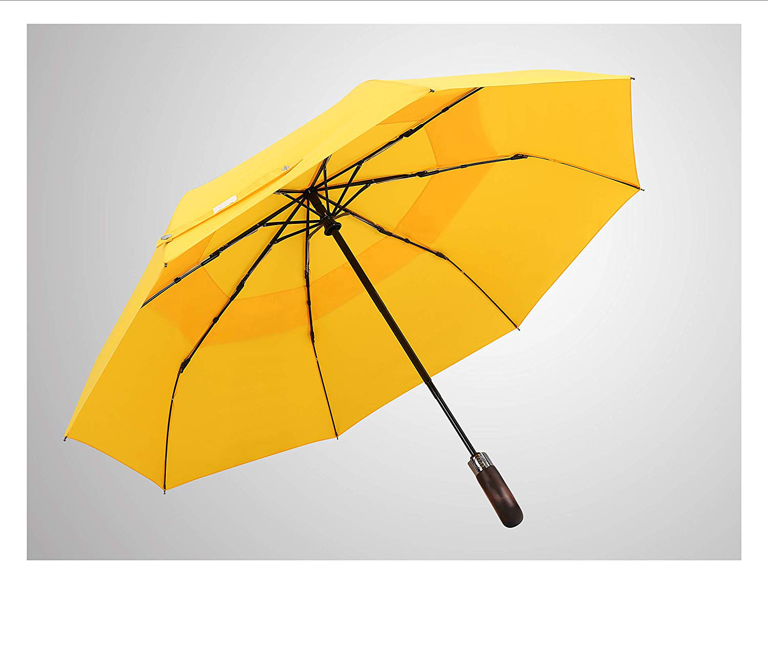 BSCI Shaoxing leverancier opvouwbare paraplu groot formaat winddichte 3 opvouwbare paraplu
