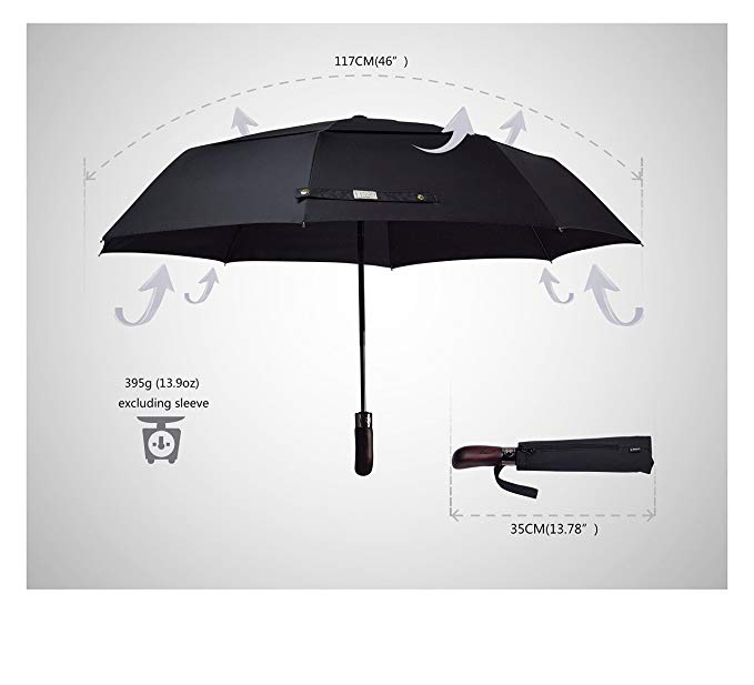 중국 제조 업체 OEM 바람 방지 자동 접는 우산