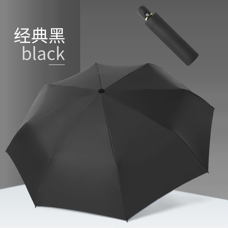 Custom auto open 3 fold umbrella with logo print Uv protection coating umbrella OEM factory