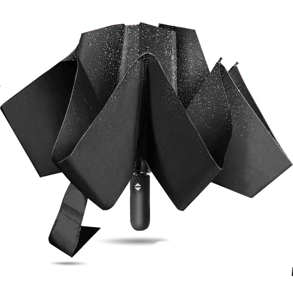 Aangepaste 23 Inch 8 Ribs Automatische Open en Dicht 3 Folds Omgekeerde Paraplu