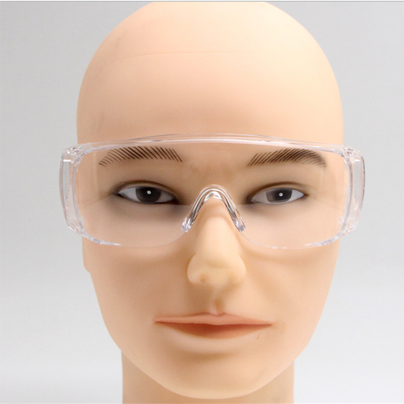 Economical safety glasses, clear anti-fog lens eyewear, universal fit personal protection safety goggles glasses