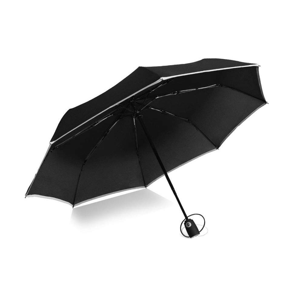 Factory Wholesale Compact Portable Outdoor Umbrellas with 8 Fiberglass Ribs