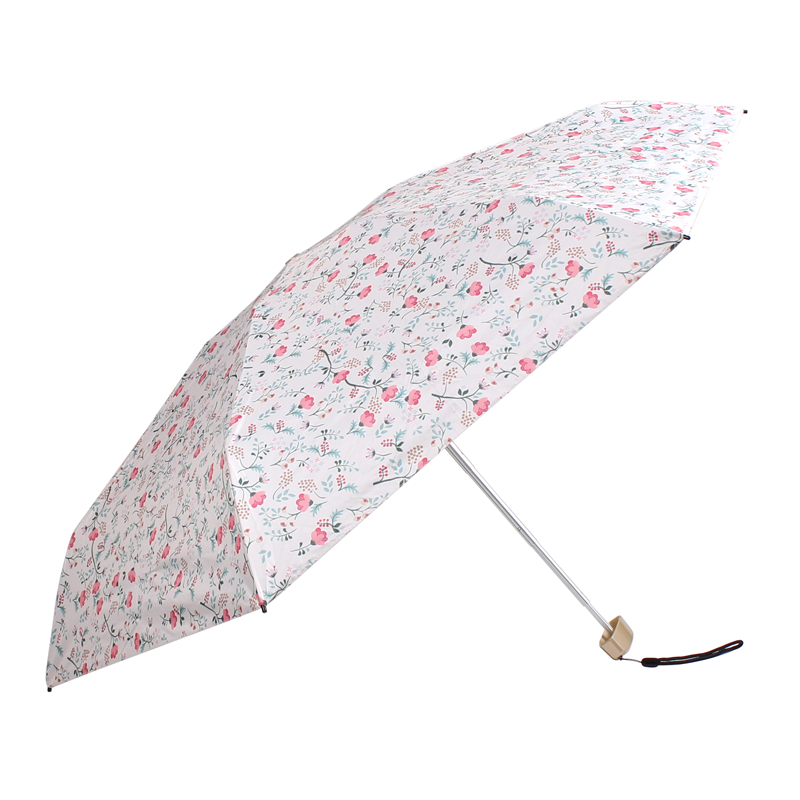 Gift Items for Ladies Sun Floral 5 folds Mini Umbrella with Bag