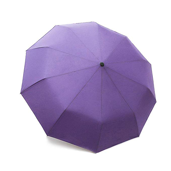 Buena calidad Paraguas de viaje a prueba de viento Auto Abrir Cerrar Botón Paraguas plegable Personalizable 3 paraguas plegable