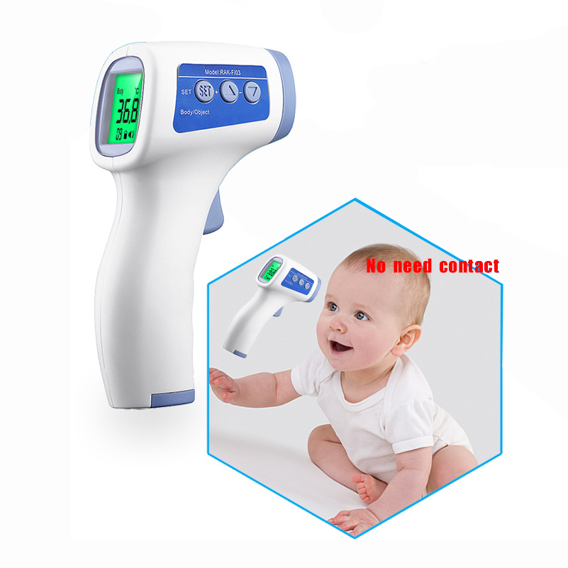Fabricante médico saludable fiebre digital bebé cuerpo frente infrarrojo termómetro sin contacto