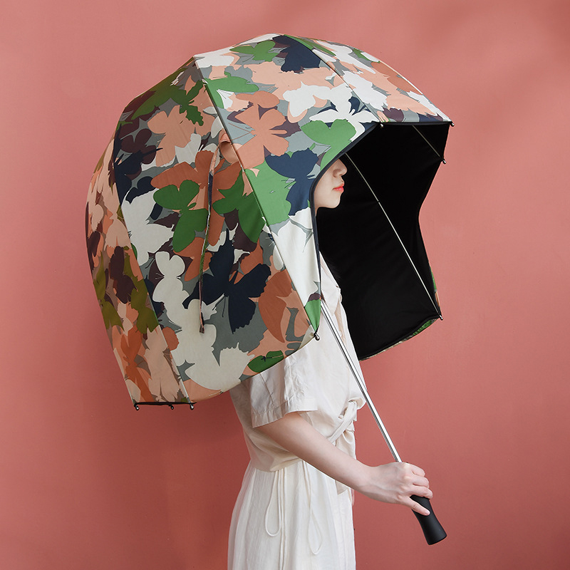Helmet Shaped Maximum Rain Protection umbrella