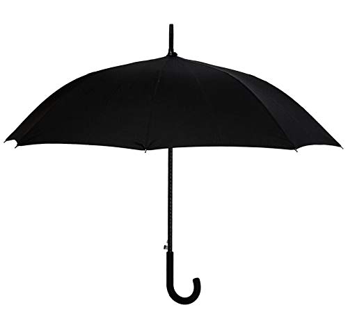 LotusUmbrella Auto Open 100% polyester rechte paraplu met rubberen kunststof handgreep