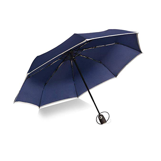 OEM Windproof Travel Umbrella Auto Open & Close 3 مظلة قابلة للطي مع مقبض مريح