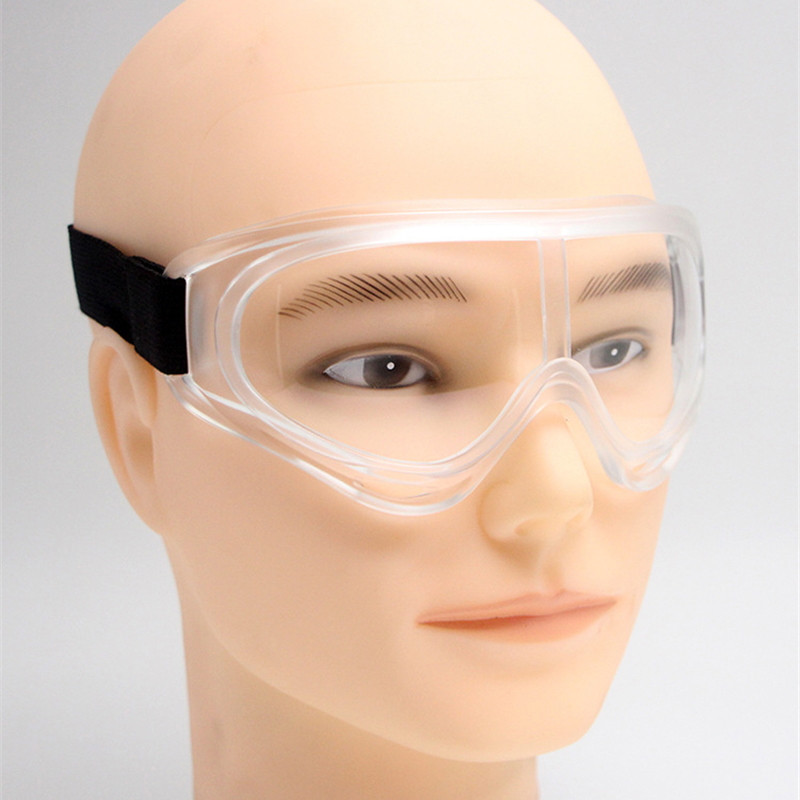 نظارات السلامة نظارات واقية ، درع سبلاش نظارات السلامة تأثير حملق واضح العدسات المضادة للضباب CE حملق