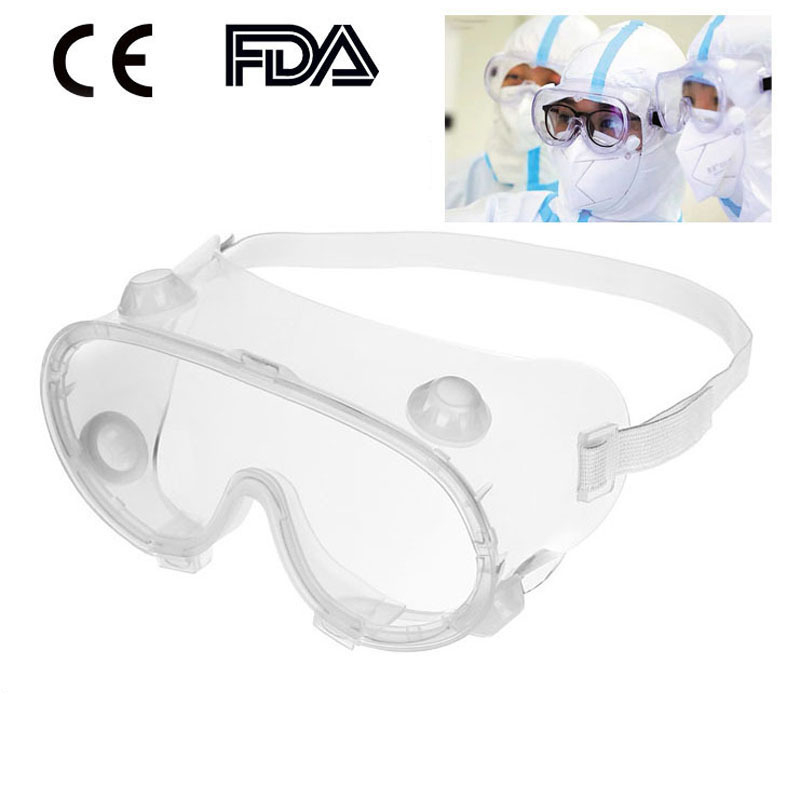 Safety goggles vented glasses eye protection protective lab anti fog dust clear for industrial lab work