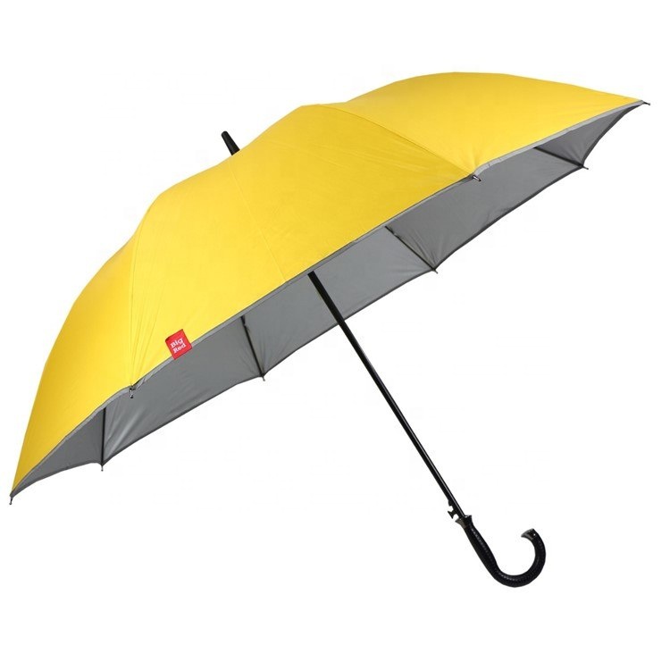 Sunproof Silver Coating Inside Advertising Logo Umbrella With Carry Bag