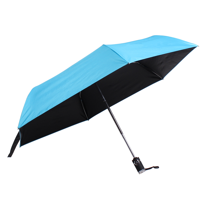 Top Quality Small190T Pongee Fabric UV Protection Easy Auto Open and Close Foldable Promotional Umbrellas