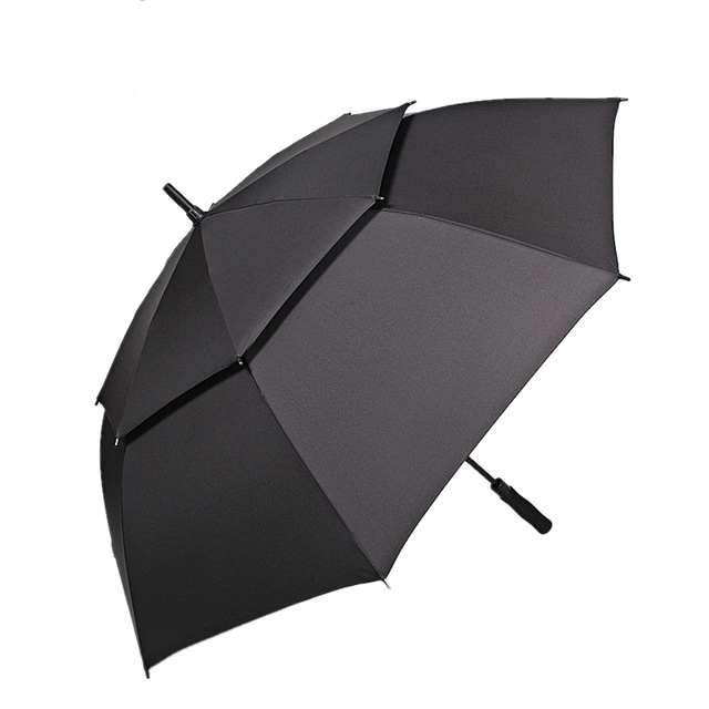 Parapluie de golf de cadre de fibre de verre de coupe-vent d'évent de double couche de 750cm * 8k