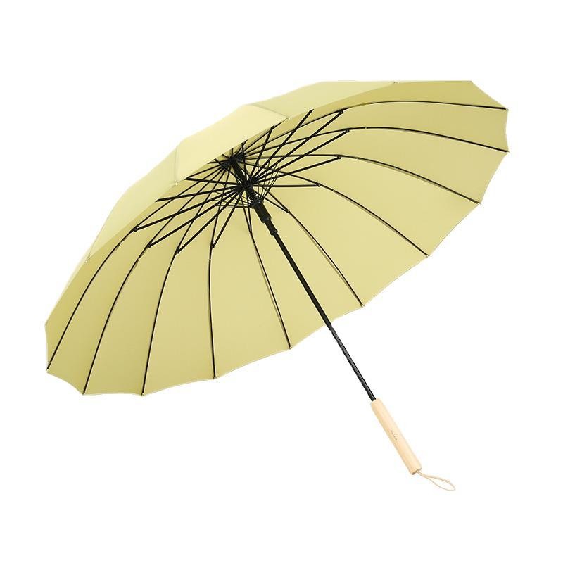 Wood handle vintage style umbrella for lady