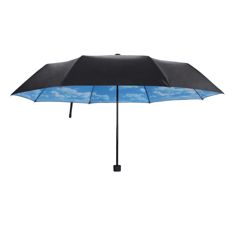 수동 개방형 세 배 우산