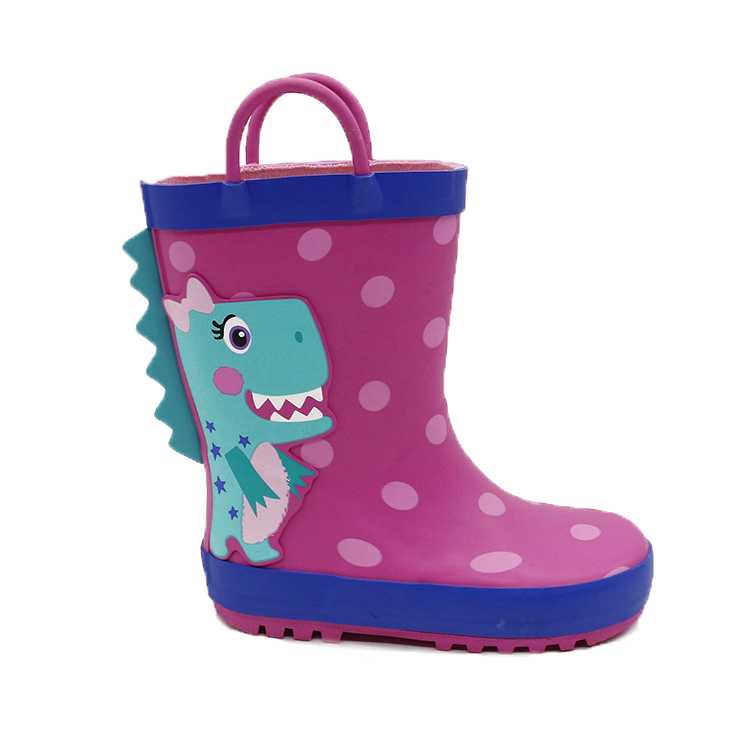 newest design Waterproof beautiful cartoon print Rubber Rain Boots
