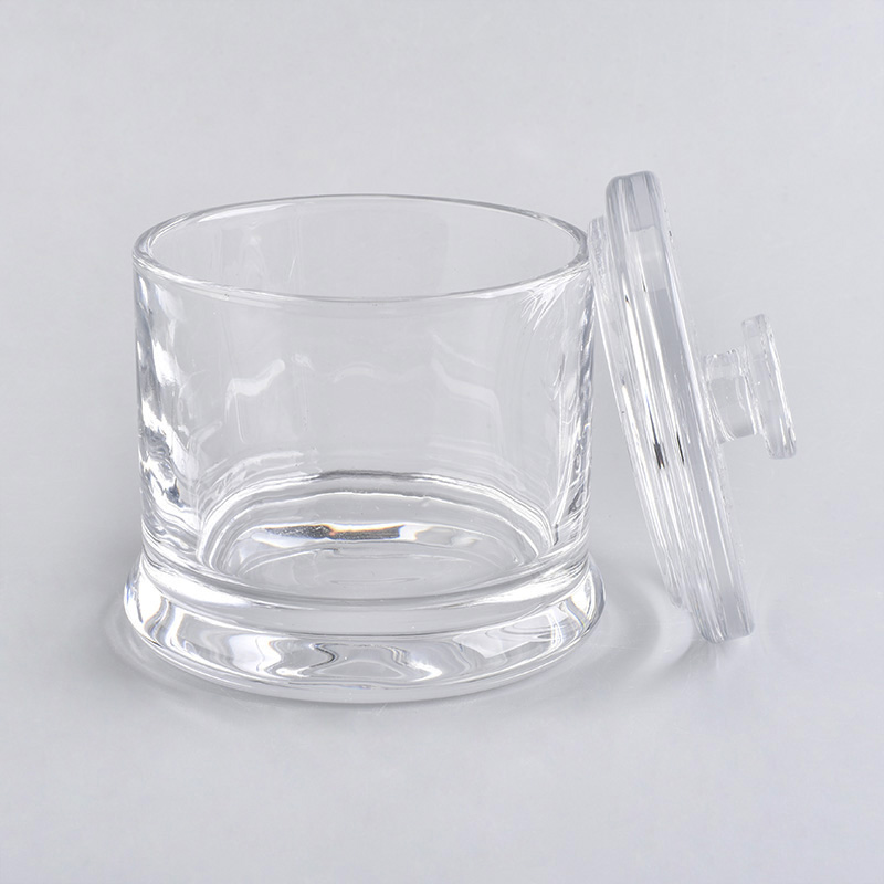 Pot de bougie en verre 10 oz avec couvercle de Sunny Glassware