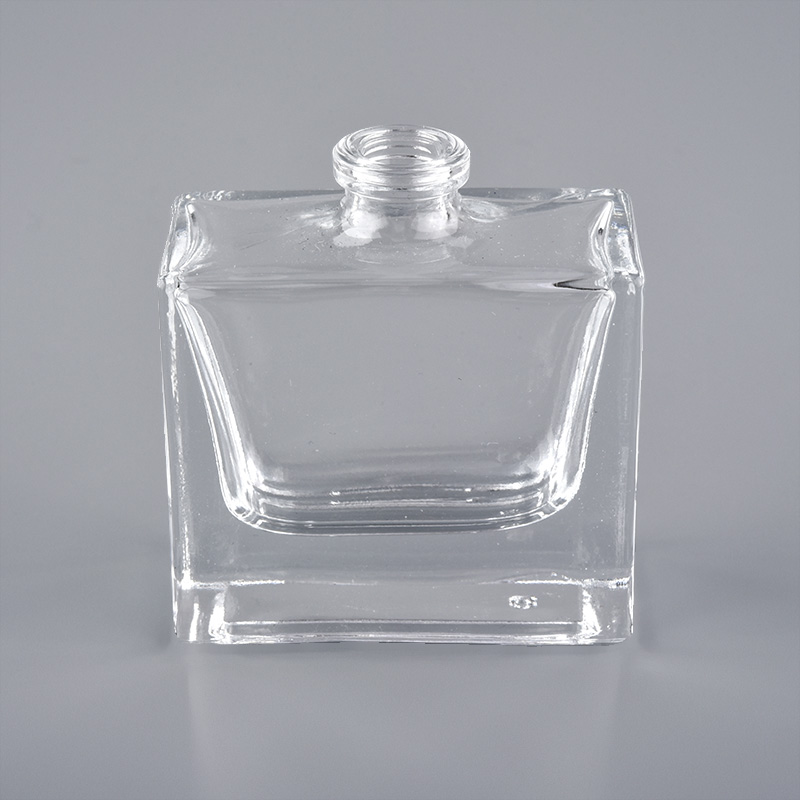 Bottiglia di profumo di vetro rettangolare vuota all'ingrosso da 10 ml