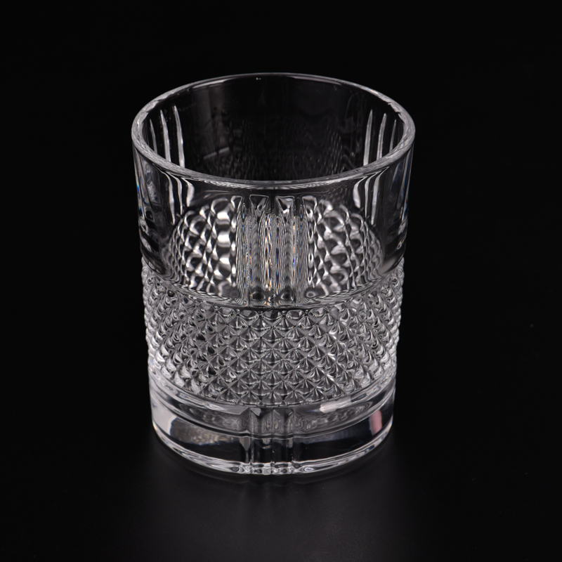 10 oz Frascos de vela de vidrio transparente Proveedor de vasijas de velas de vidrio vacío