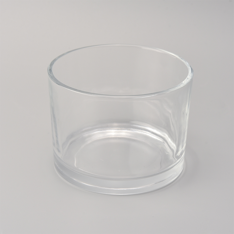 Glaskerzenhalter mit großem Durchmesser 10 Unzen Wachskapazität