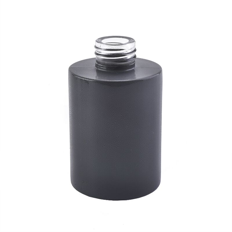 Verre de bouteille de diffuseur d'arome de 120ml avec la couleur noire mate