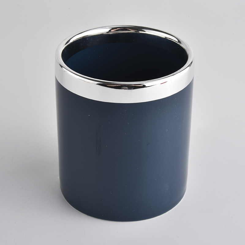 14oz豪华彩色陶瓷蜡烛罐