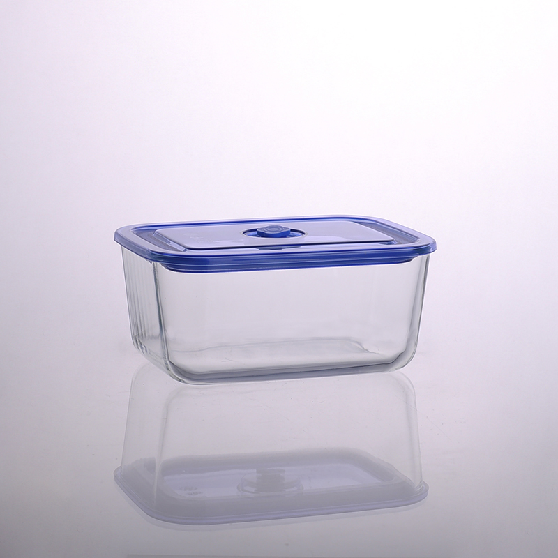 Boîte à salade rectangulaire de 1500 ml Boîte à repas en verre Pyrex