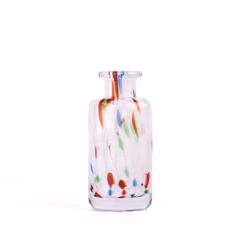 Bottiglia di vetro a forma di canna a colori personalizzate da 150 ml