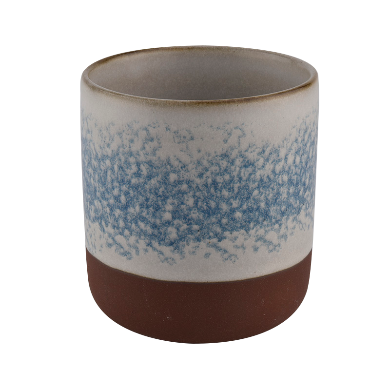 Frascos de velas de cerámica redondas de 15 oz para que se pone al por mayor