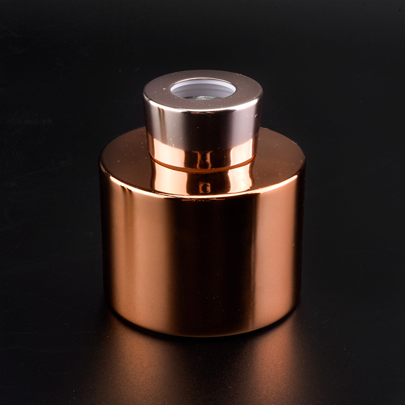 Bottiglie di diffusore a lamella per aroma di vetro in bronzo da 180 ml