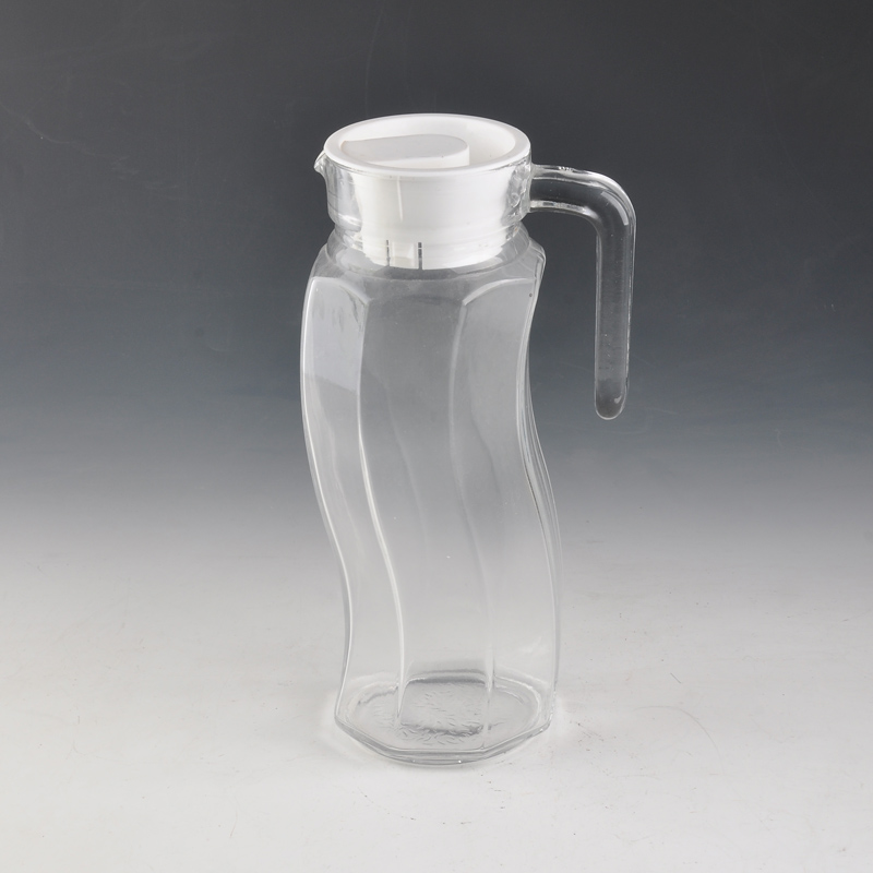 1L transparent glass water jugs
