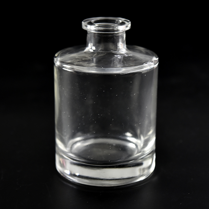 Botella de vidrio difusor de caña transparente de 200 ml al por mayor