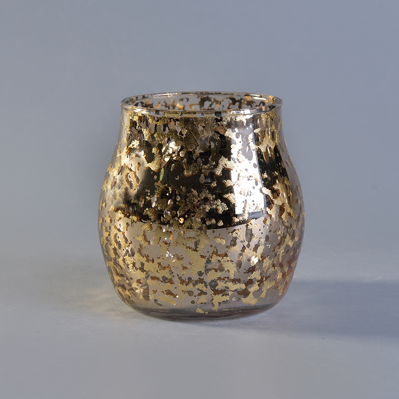 20オンスの銀の絵のガラスキャンドル瓶