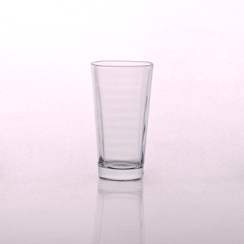 280 ml Cancella Bicchiere striscia di acqua della tazza di vetro bevanda con cerchi