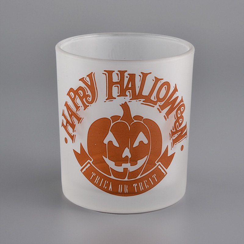280ml Frosted Candle Glass Jar für Halloween
