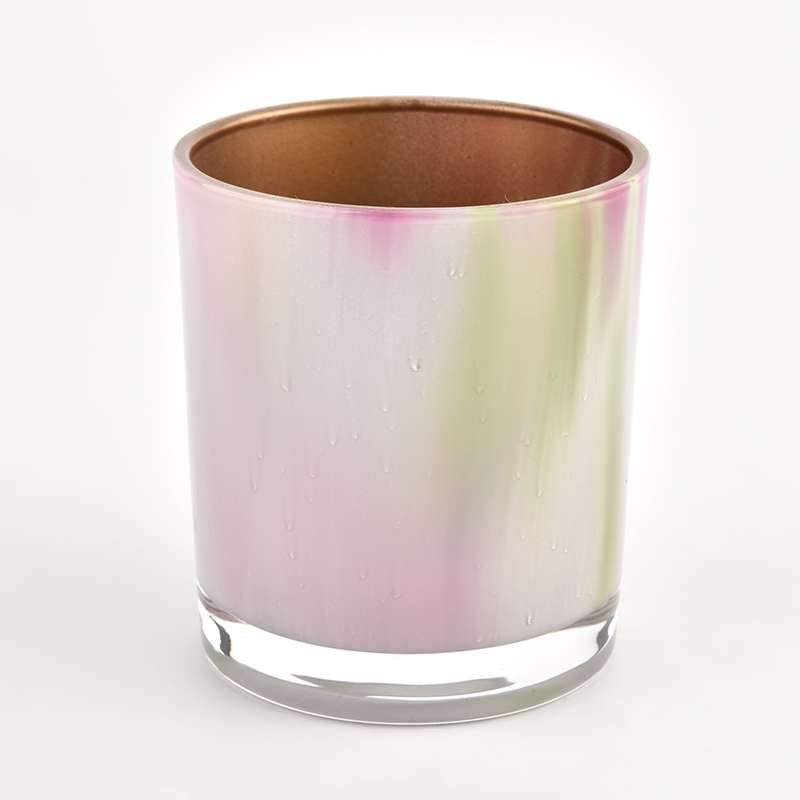 300ml inner colorful glass candle vessel for making