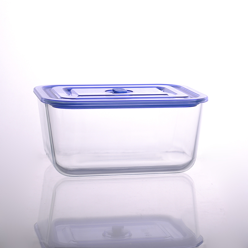 tigela de salada retangular 3050ml caixa de almoço de vidro pyrex com tampa